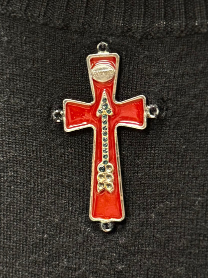 Vintage Jean Paul Gaultier Homme ‘Metal Crucifix’ Wool Knit Sweater