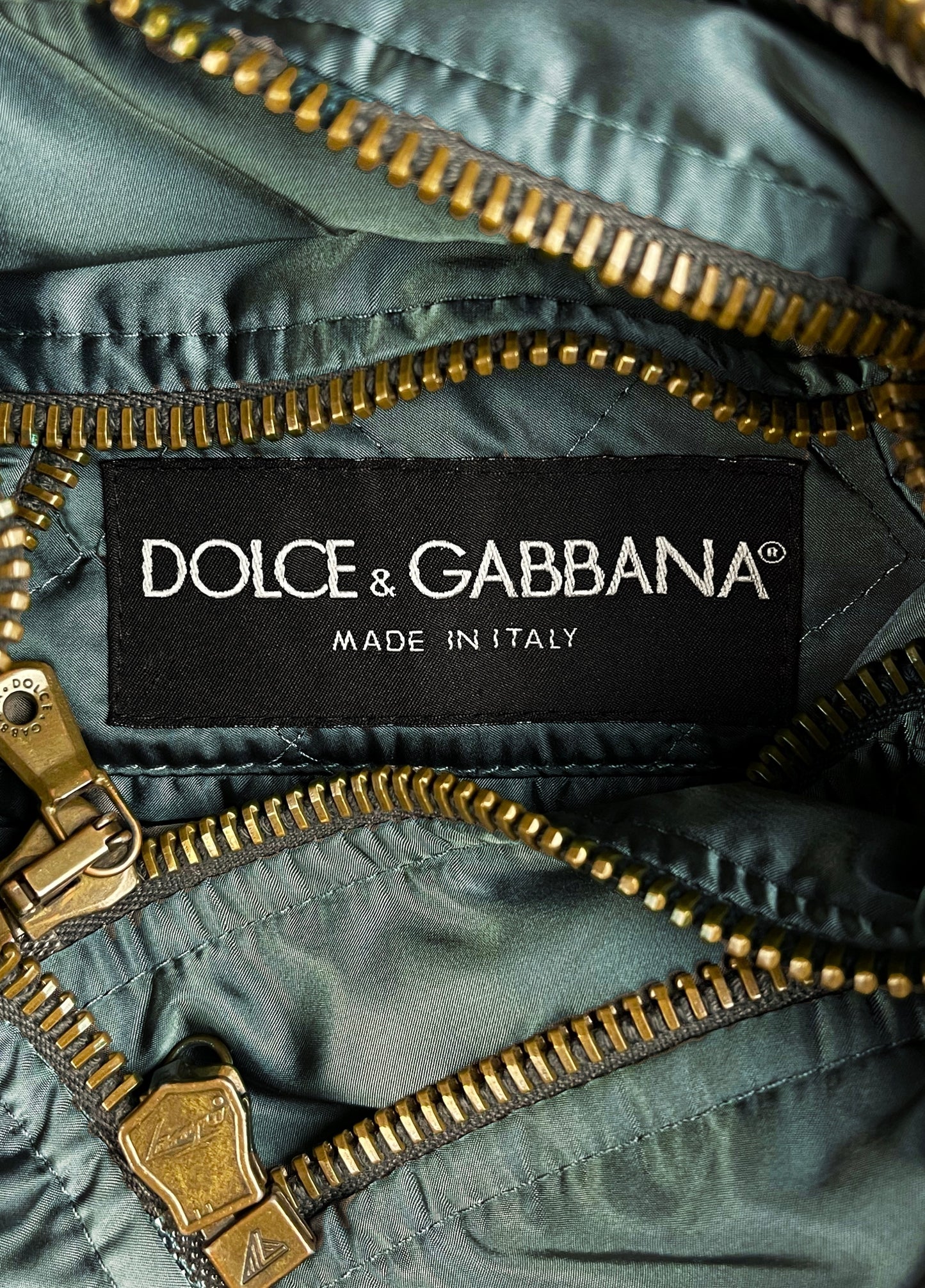 2000s Dolce & Gabbana Mainline Runway Triple Zip Funnel Neck Detachable Jacket