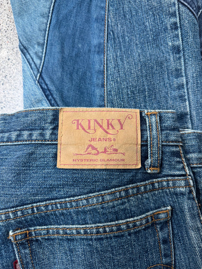 Hysteric Glamour ‘Patchwork’ Flared Leg Denim