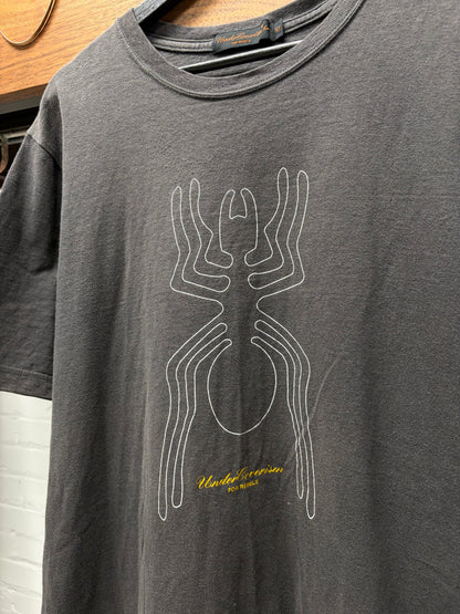 2000s Undercover x Fragment ‘Bug Motif’ Faded Grey Graphic T-Shirt
