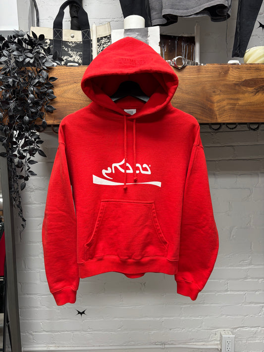 AW2020 Vetements ‘Coke’ Arabic Logo Red Pullover Hoodie