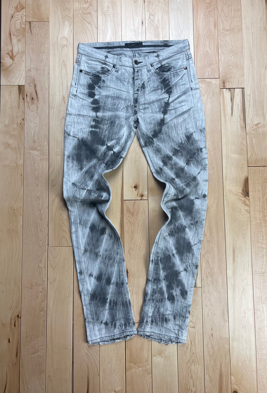 Civarize Acid Smoke Washed Flared Snake Denim