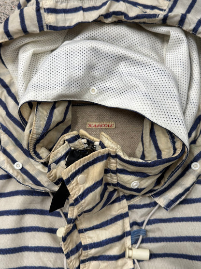 Kapital Striped Packable Hood Vest