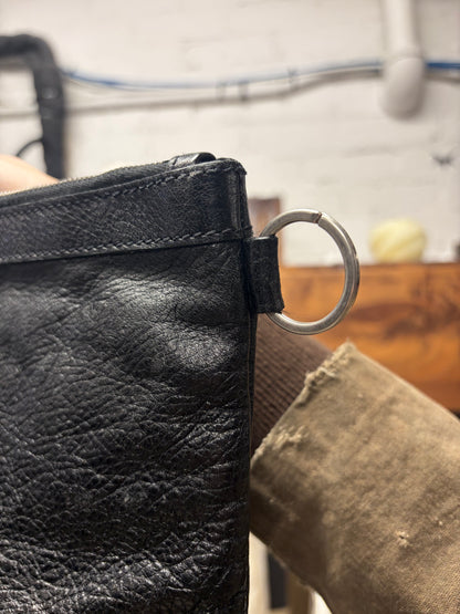2015 Balenciaga Black Lambskin Leather ‘City Clip’ Clutch Bag