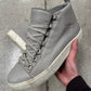 Balenciaga ‘Arena’ Grey/Cream Leather High Top Sneakers