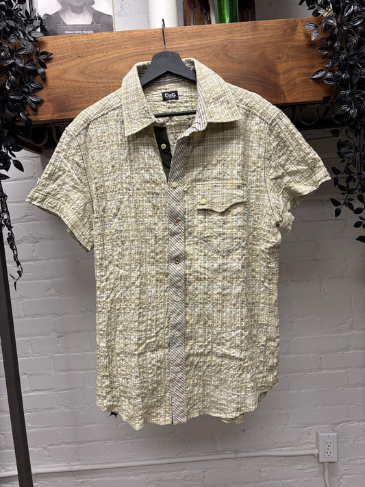 Dolce & Gabbana Gingham Button Up Shirt