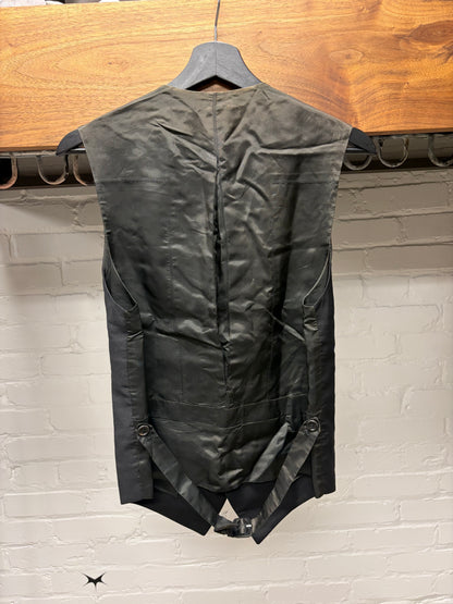 SS2008 Dior by Kris Van Assche Black Wool ‘Gilet’ Vest