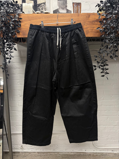SS2024 Maison Margiela Wide Leg Black Drawstring Pants