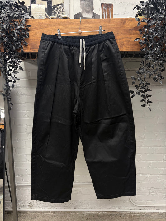 SS2024 Maison Margiela Wide Leg Black Drawstring Pants