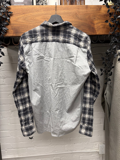 2009 Comme Des Garçons Homme Shadow Plaid Hybrid Reconstructed Flannel