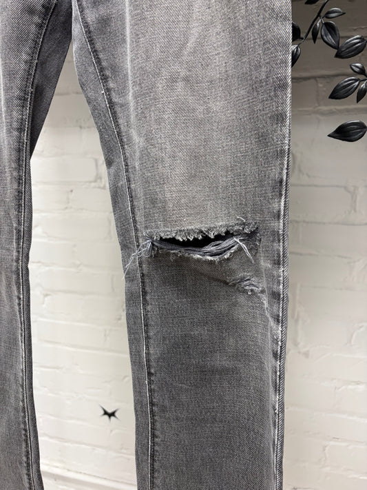 Gucci Faded Black ‘Jacron Striped Logo’ Skinny Jeans
