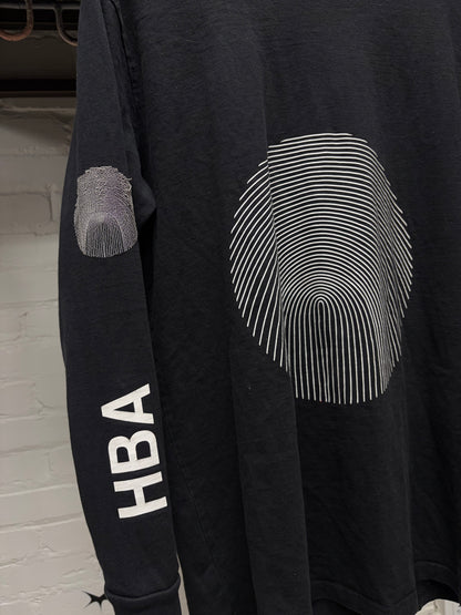 Hood By Air ‘Thumbprint’ Black Long Sleeve Shirt