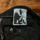 Rick Owens DRKSHDW ‘Detroit Cut’ Waxed Black Slashed Distressed Denim