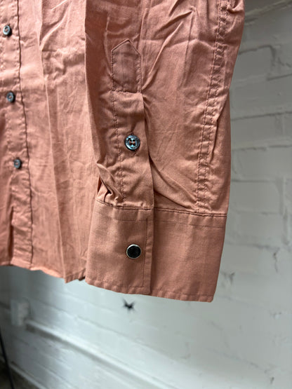 Dolce & Gabbana ‘Vintage Advertisement’ Clay Button Up Shirt