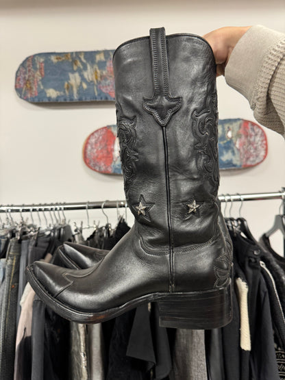 2008 Chrome Hearts Embellished Leather ‘Cowboy’ Boots