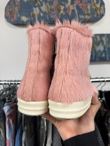 Rick Owens Pink Pony Hair Ramones