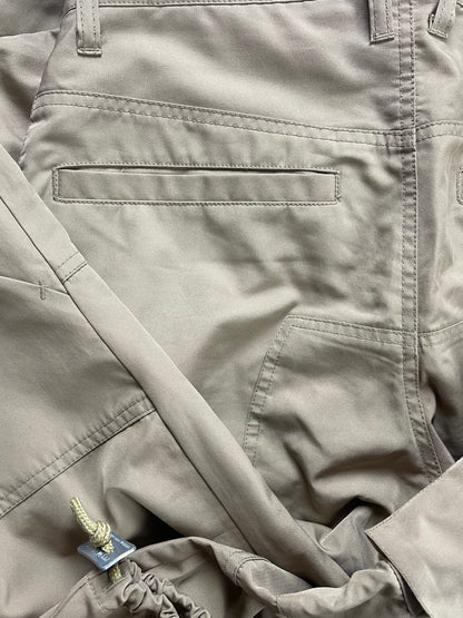PPFM Wide Leg Brown ‘Parachute’ Cargo Pants