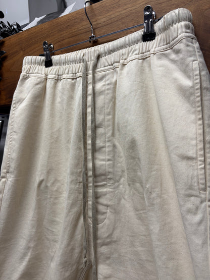 SS2022 Rick Owens ‘Fogachine’ Milk Drop Crotch Drawstring Shorts