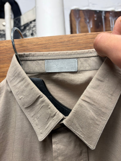 SS2005 Dior Homme ‘Beck’ Sheer Brown Button Up Shirt