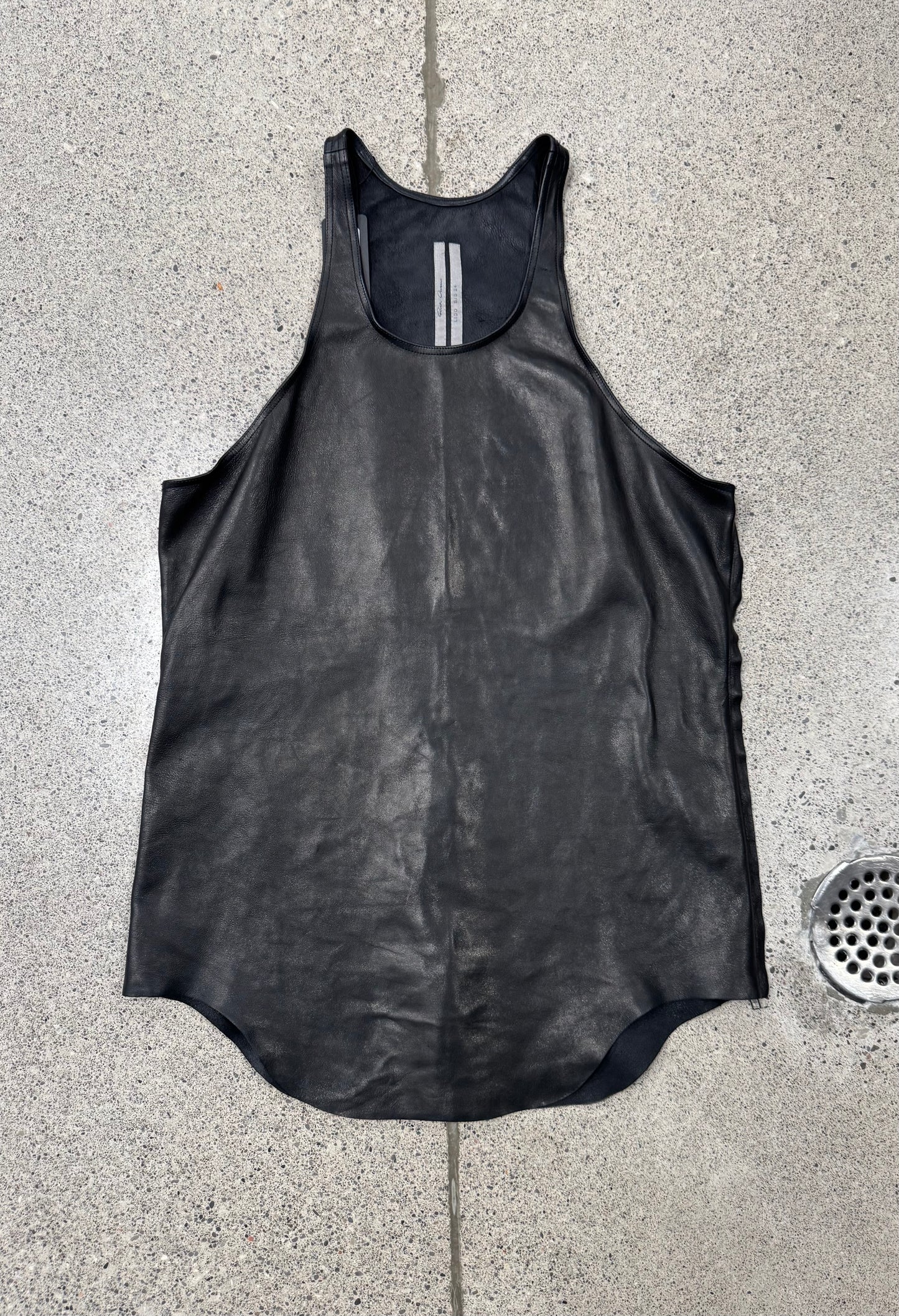 SS2024 Rick Owens ‘Lido’ Lamb Leather Butcher’s Tank Top