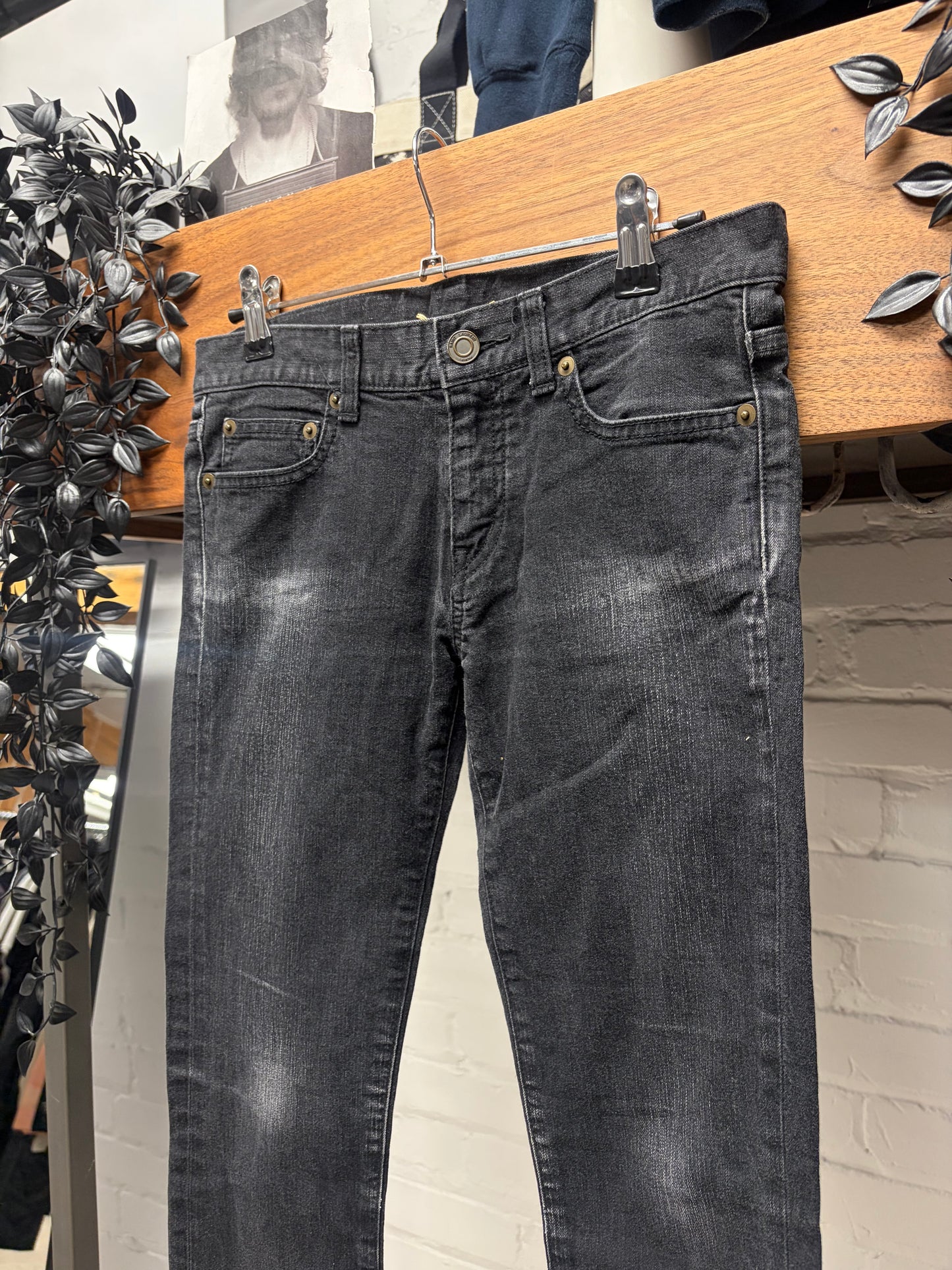 2014 Saint Laurent by Hedi Slimane ‘D01’ Black Skinny Jeans