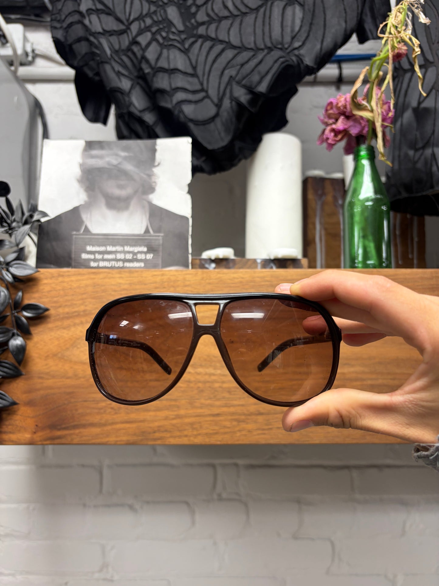 Dior Homme ‘Blacktie 101S’ Havana Brown Tinted Aviator Sunglasses