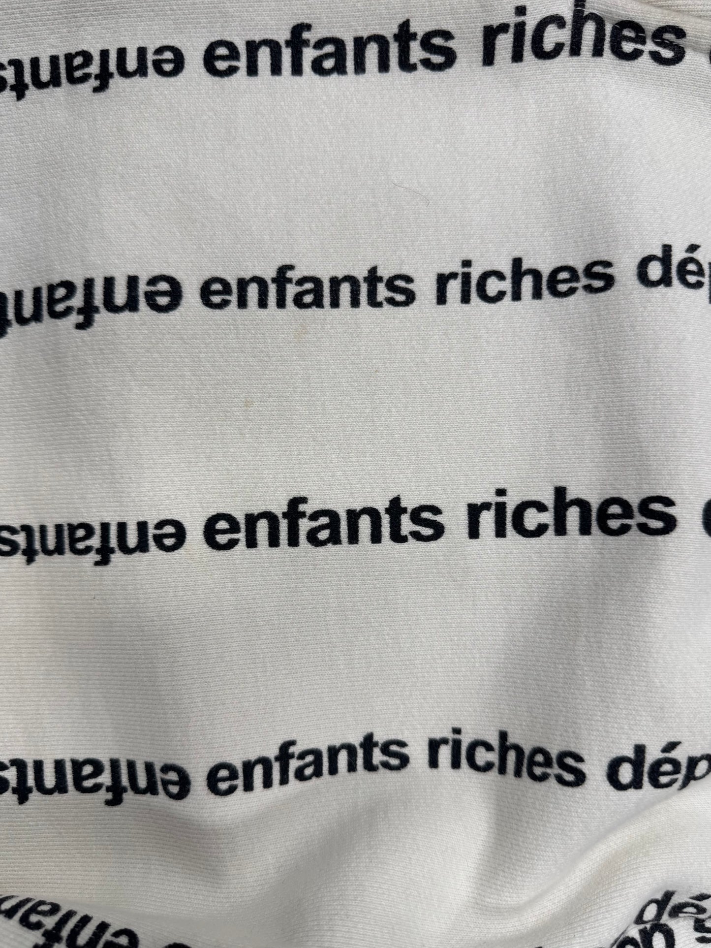 Enfants Riche Deprimes White Logo Sweatpants