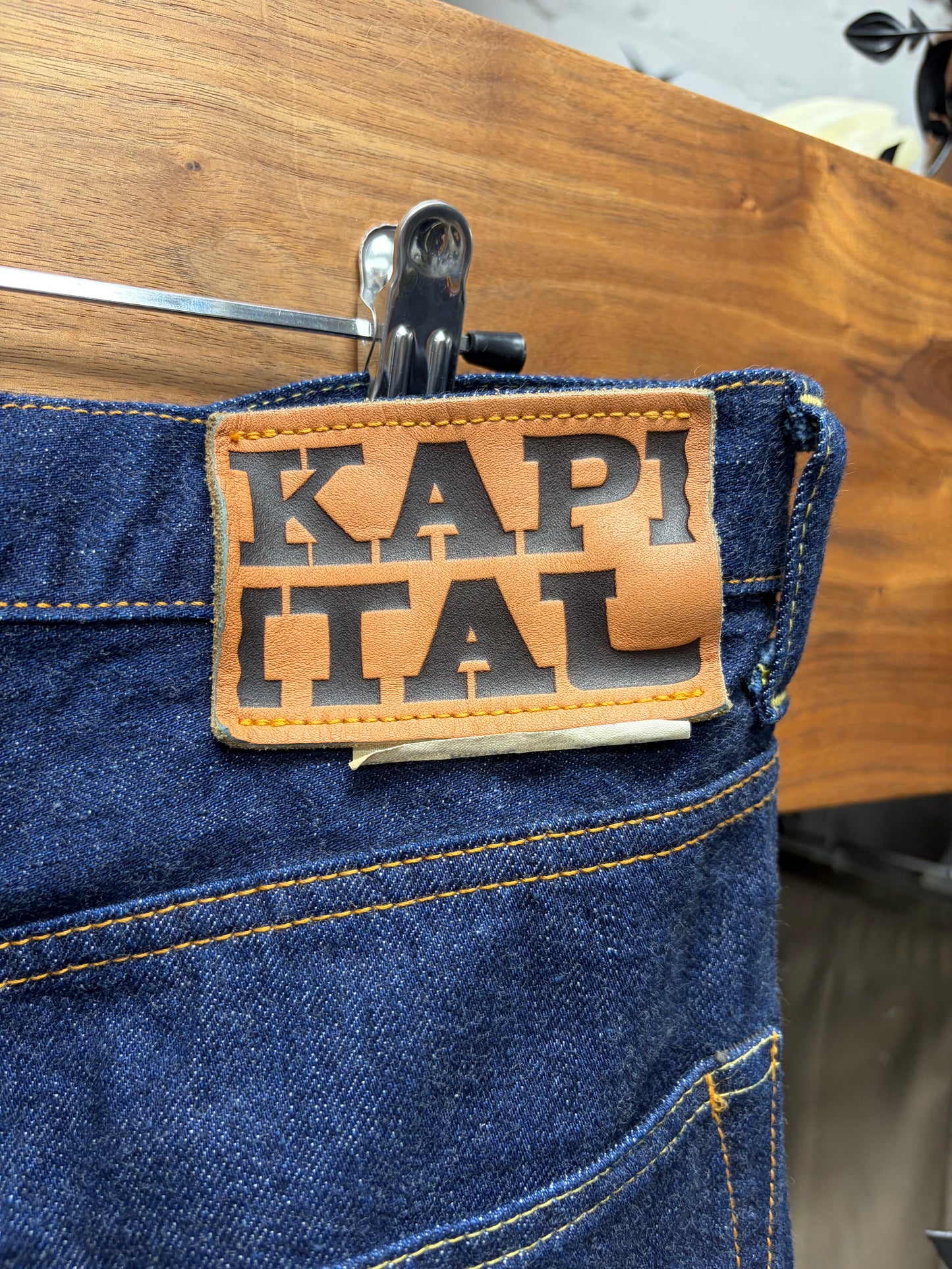 Kapital Classic Blue ‘Momonroe’ 12oz Wide Leg Denim