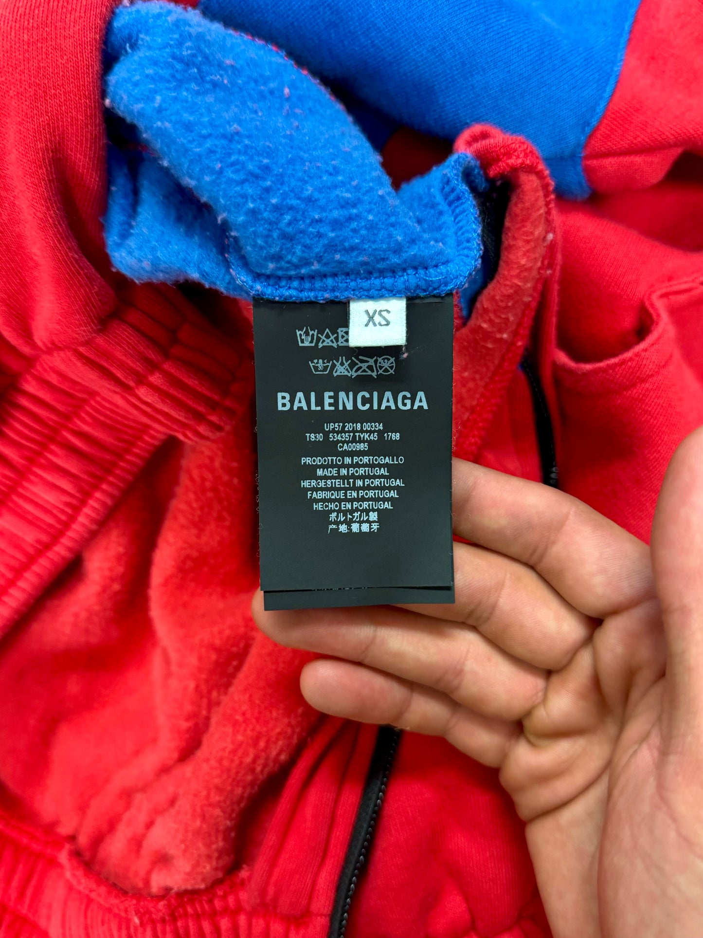 AW2018 Balenciaga ‘Ski’ Quarter Zip Sweatshirt Jacket