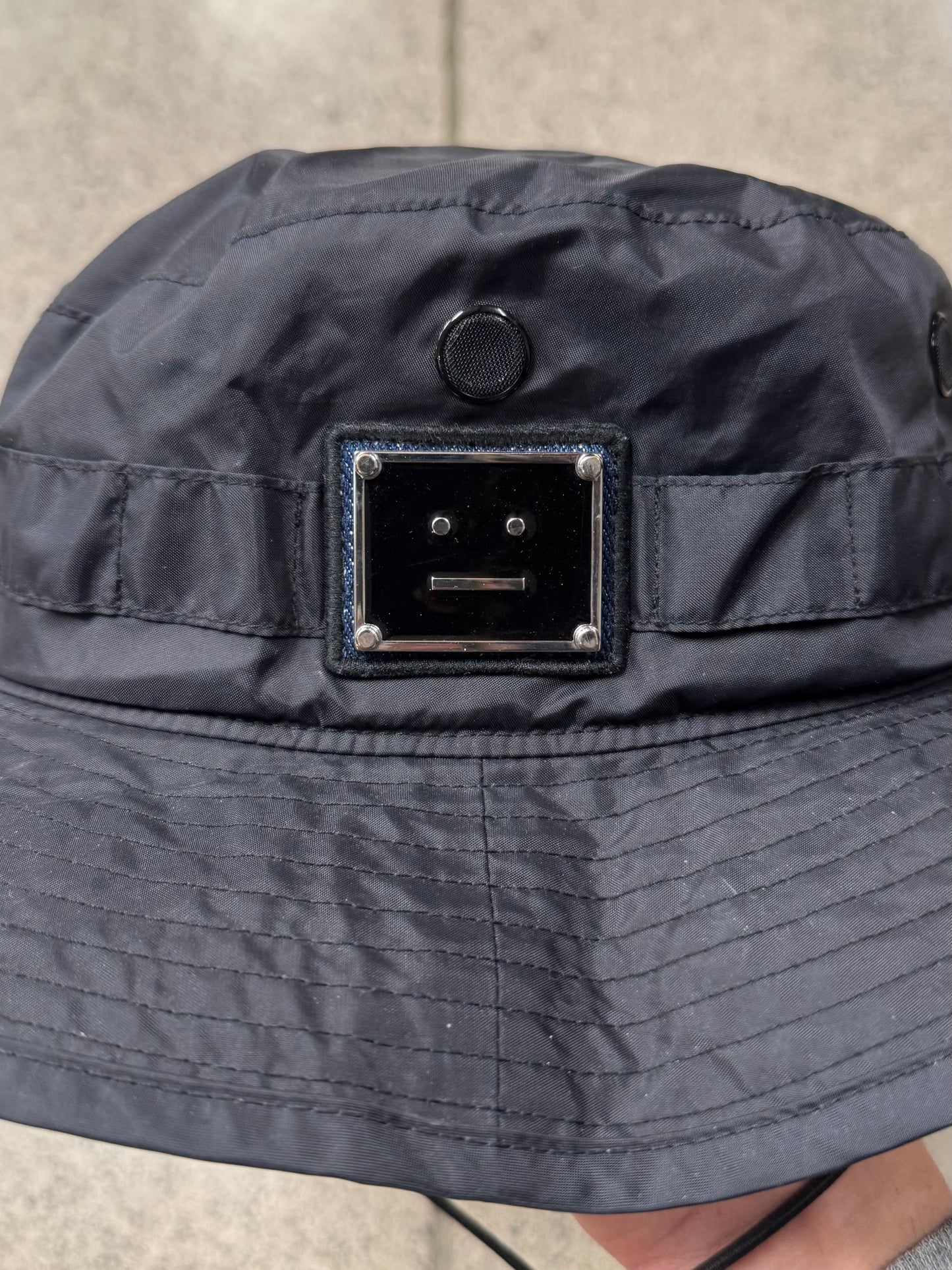 Acne Studios ‘Buko’ Black Nylon Bucket Hat