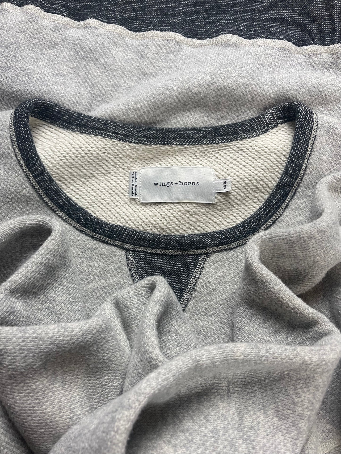 Wings + Horns Inside Out Heavyweight Cotton Sweatshirt