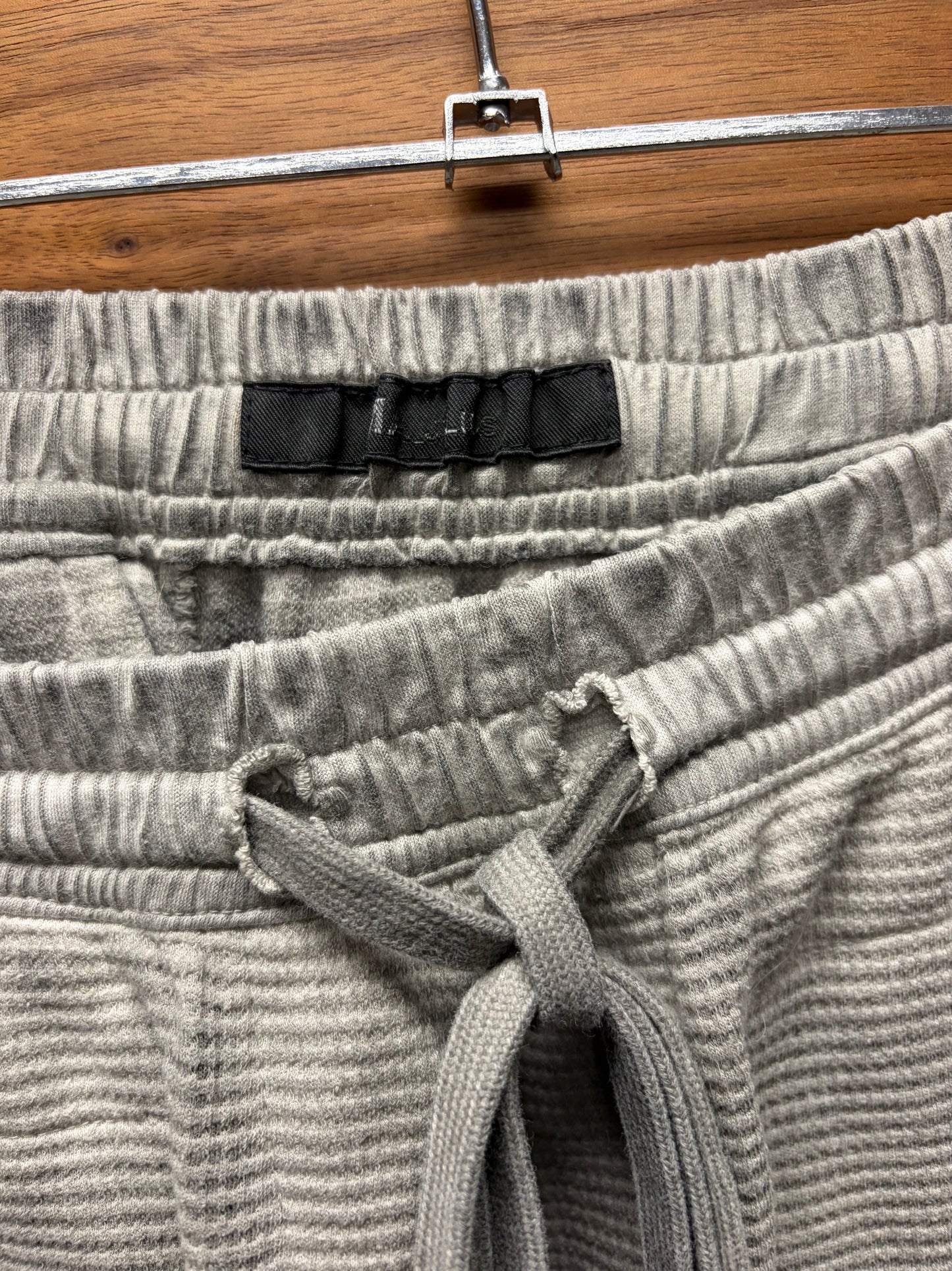 SS2014 Julius Layered Thermal Cotton/Corduroy Drawstring Jogger Pants