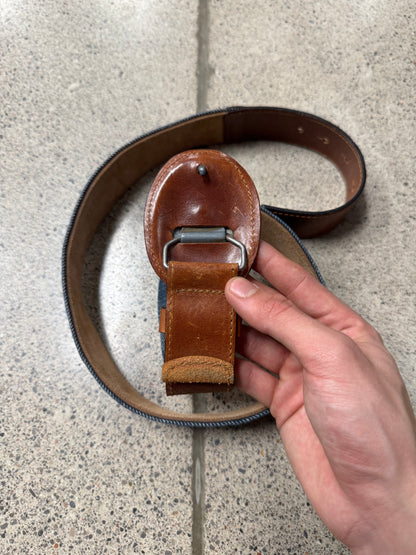 Maison Margiela Denim Layered Leather Belt