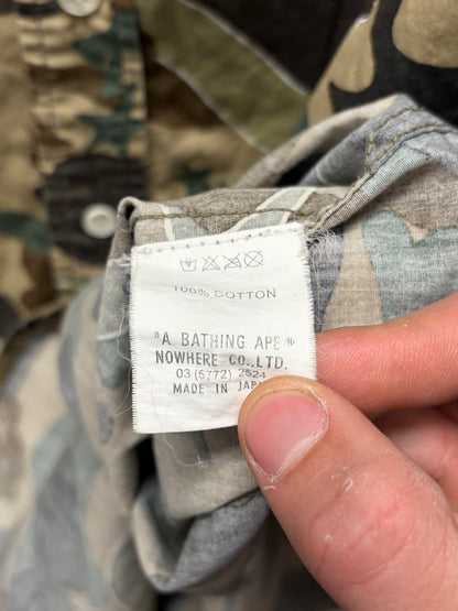 Bape x Kaws Bendy ‘1st Camo’ Short Sleeve Button Up Shirt