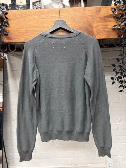 SS2006 Maison Martin Margiela ‘Help’ Distressed Grey Knitted Sweater