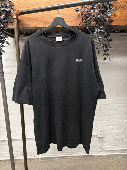 SS2019 Vetements ‘Staff’ Black Small Logo T-Shirt