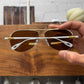 Chrome Hearts ‘Stains’ 18K Gold Aviator Sunglasses