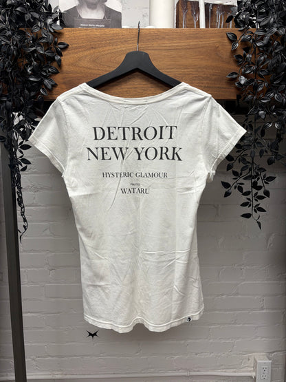 2012 Hysteric Glamour ‘Courtney Love’ White Portrait T-Shirt