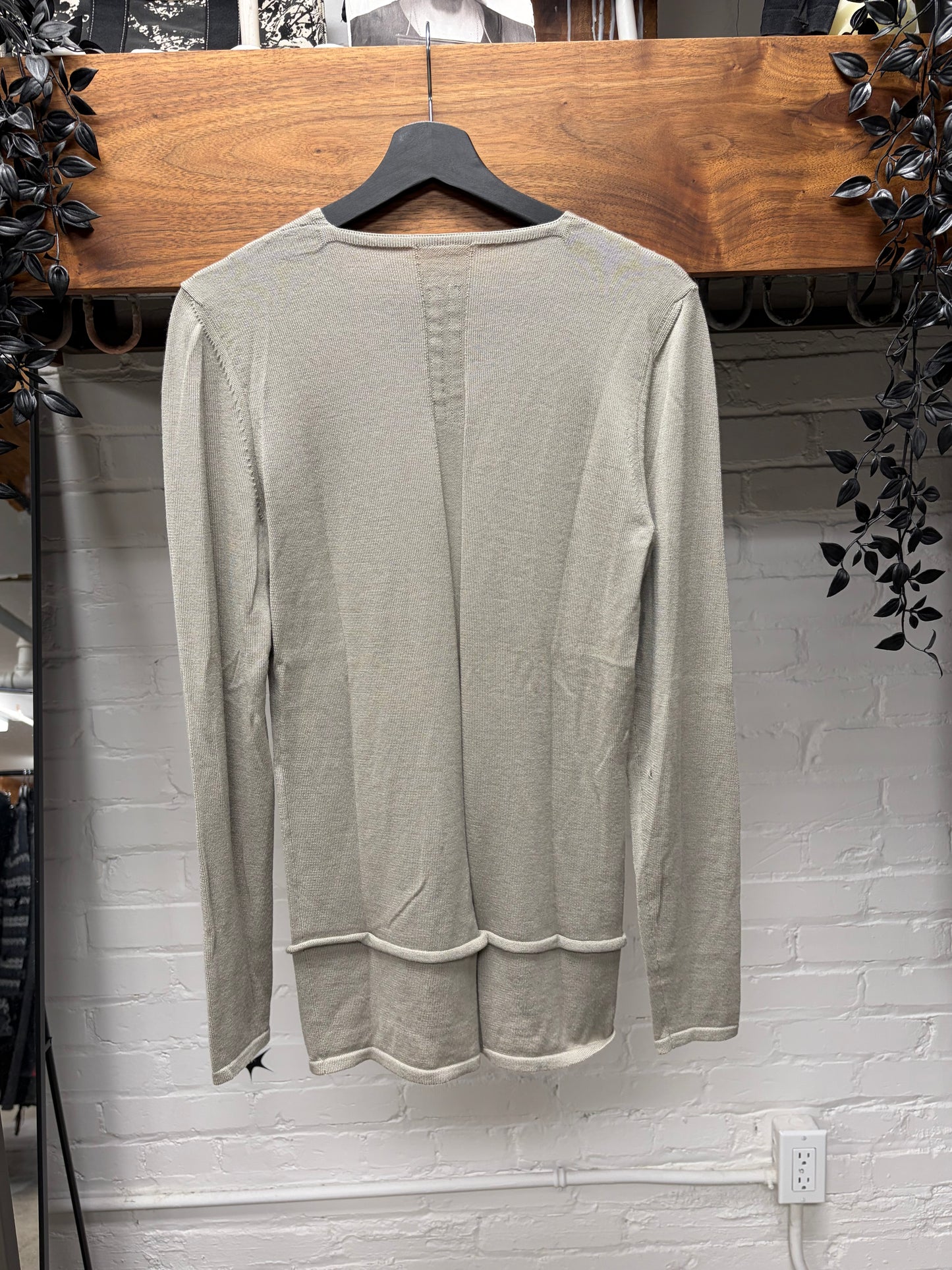 AW2018 Rick Owens ‘Sisyphus’ Pearl Layered Knit Sweater