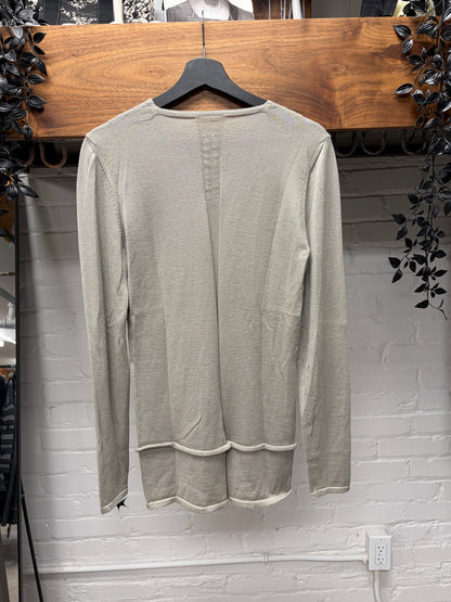 AW2018 Rick Owens ‘Sisyphus’ Pearl Layered Knit Sweater