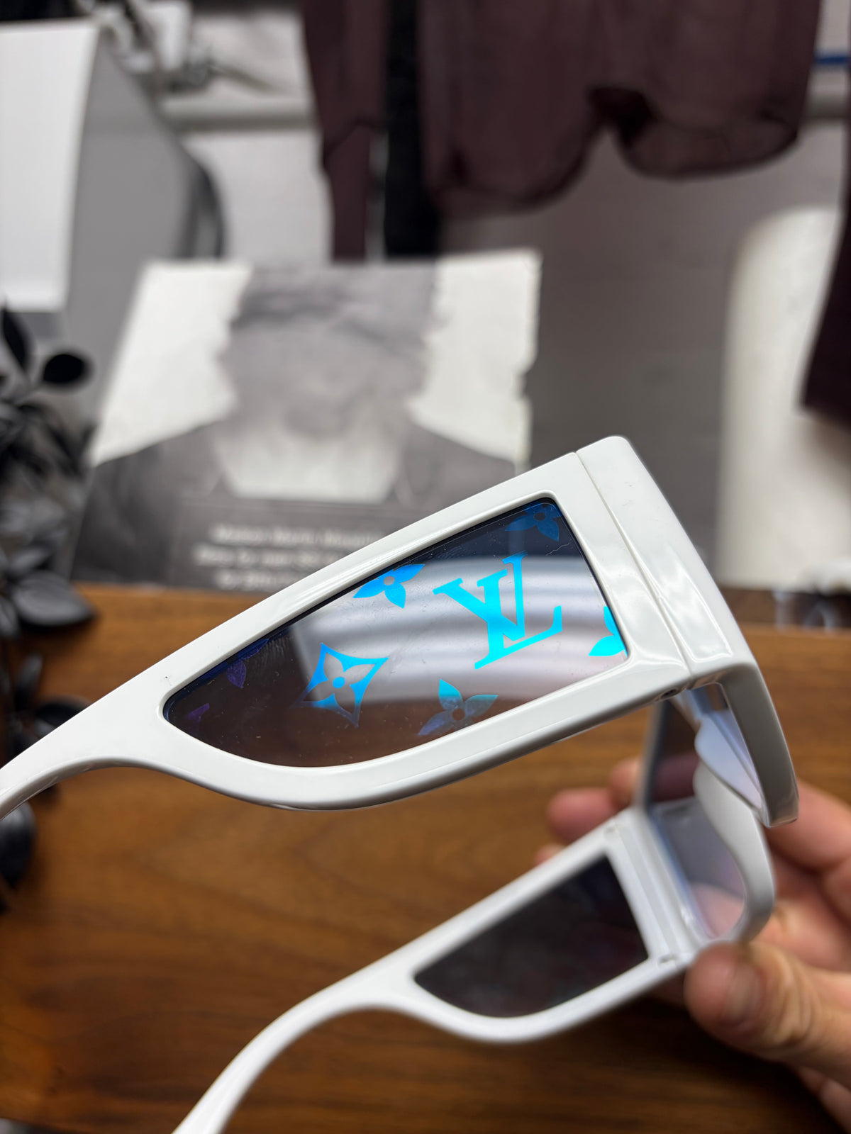 SS2021 Louis Vuitton by Virgil Abloh ‘Sideway’ Blue Monogram  Sunglasses