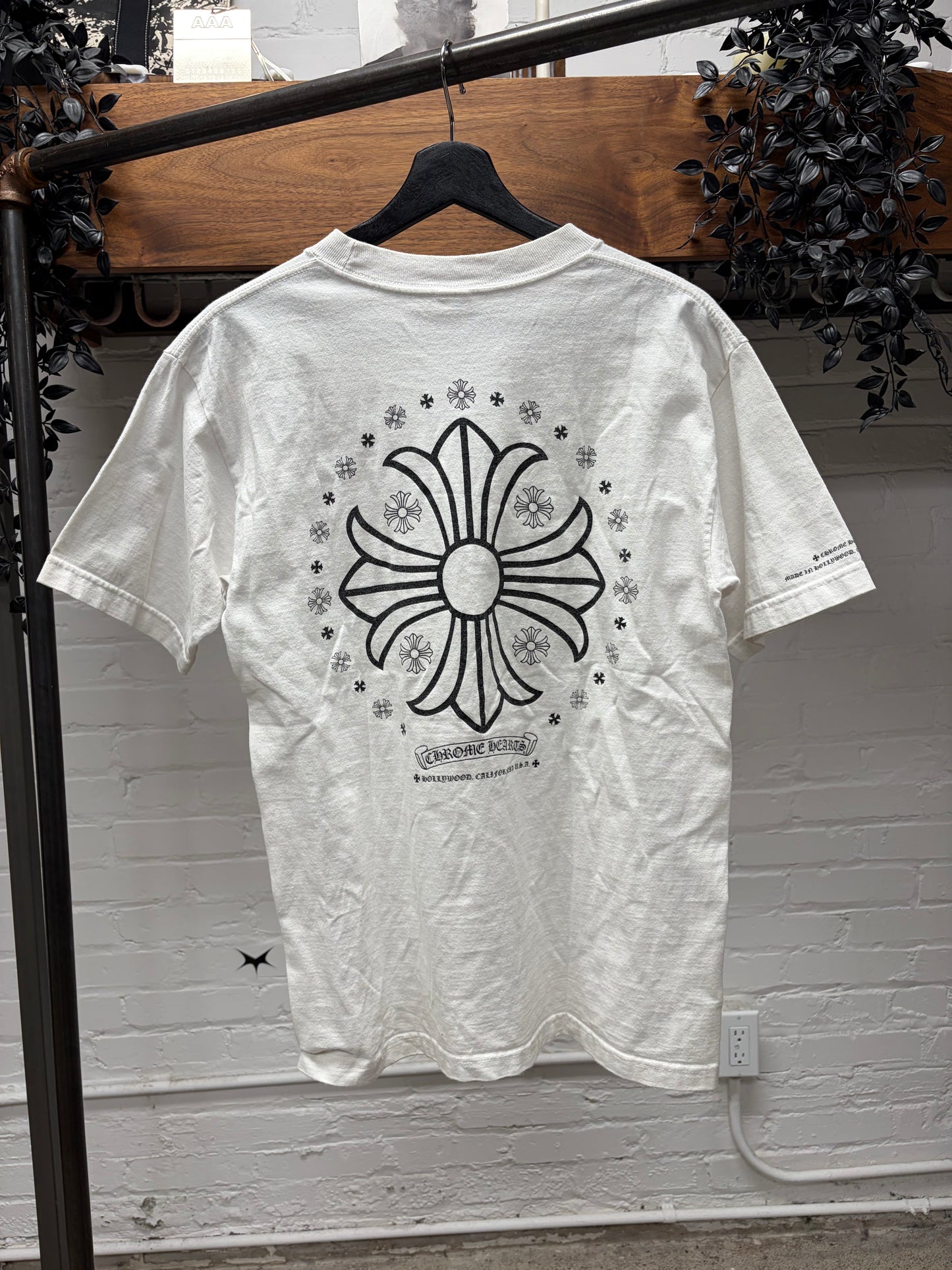 Chrome Hearts ‘California’ Plus Cross White Graphic T-Shirt