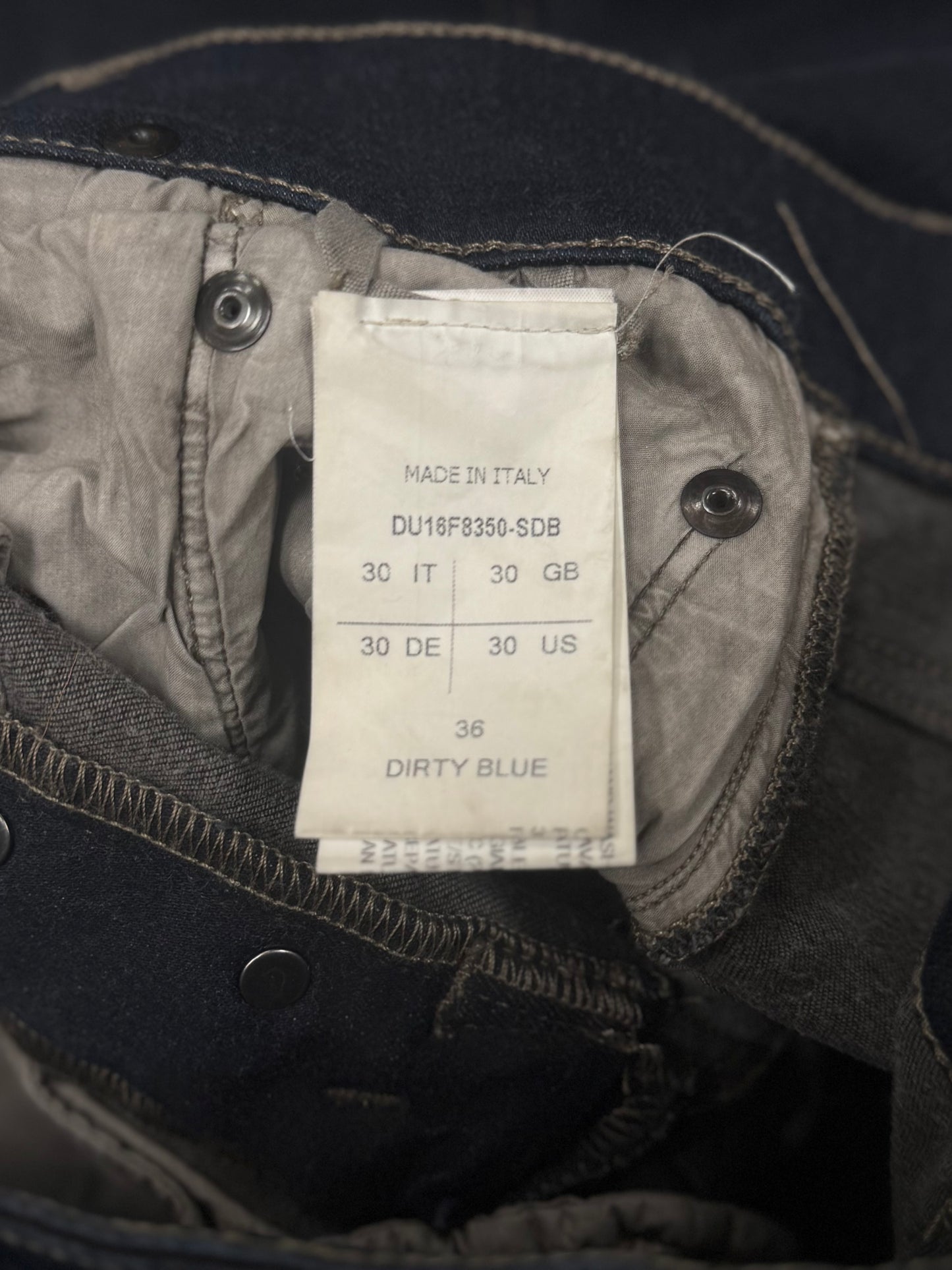 Rick Owens ‘Detroit Cut’ Raw Blue Washed Denim