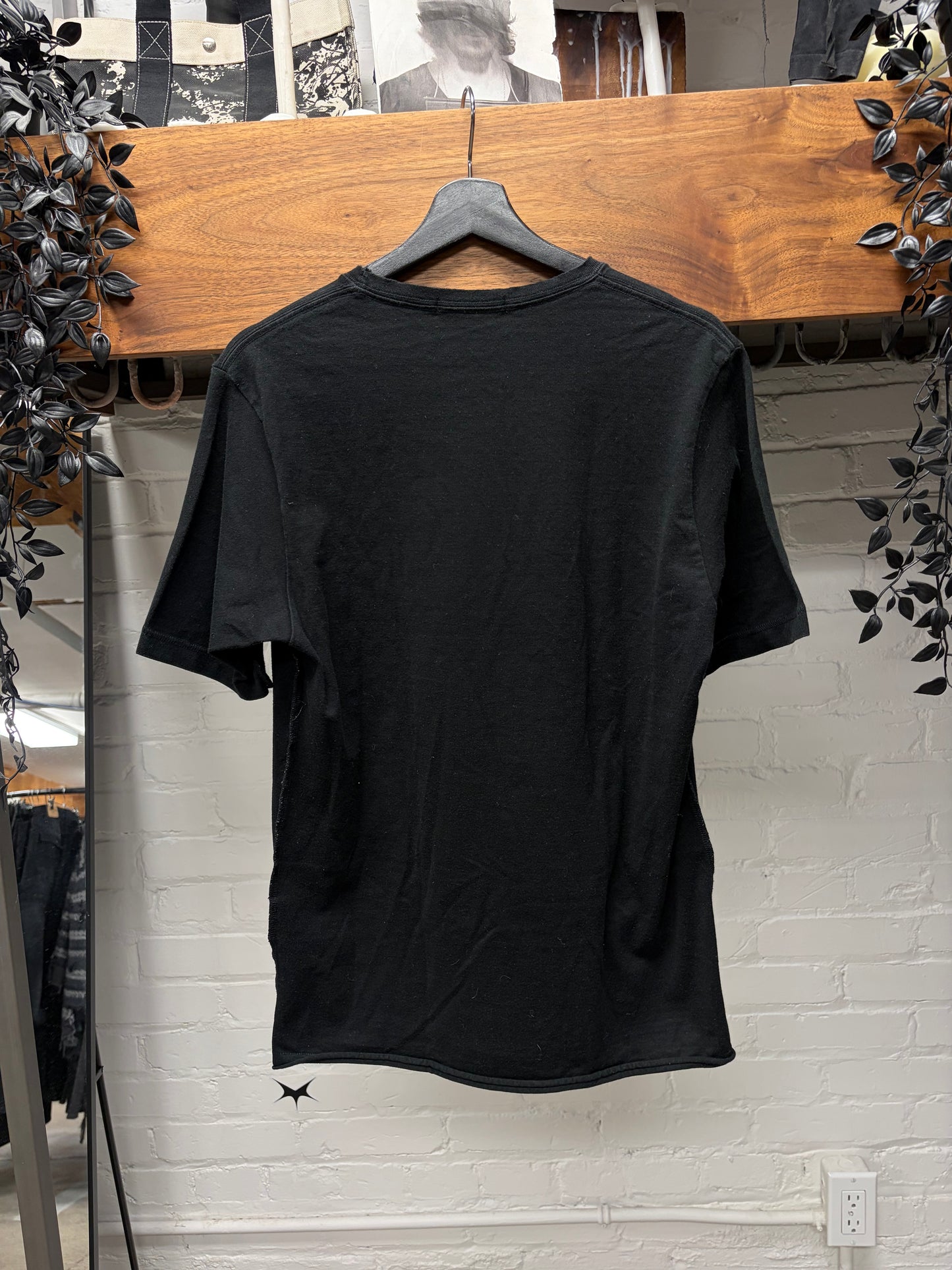 SS2005 Undercover ‘Surrealistic’ Inside Out Seam Black Slogan T-Shirt