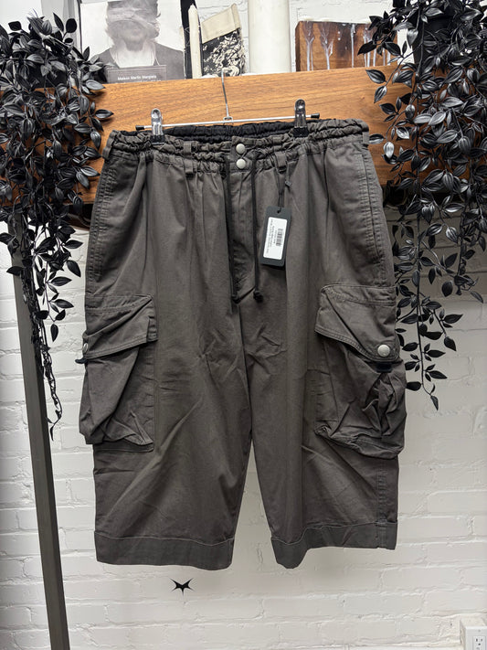 Yohji Yamamoto ‘Ground Y’ Brown Cotton Cargo Shorts