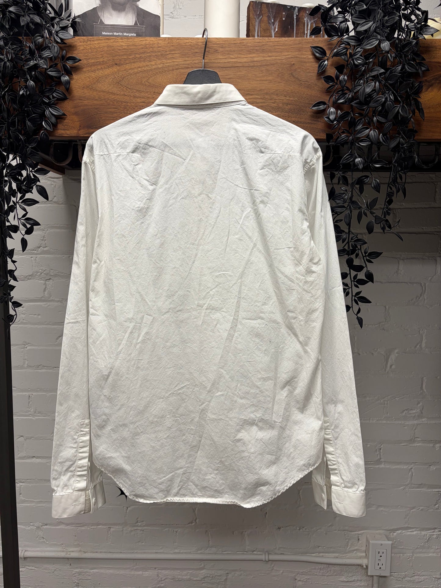 AW2005 Dior Homme ‘In the Morning’ Bee Embroidered Logo Button Up Shirt