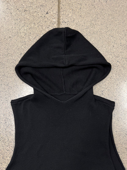 2000s Rick Owens Olmar & Mirta Knit Sleeveless Hoodie