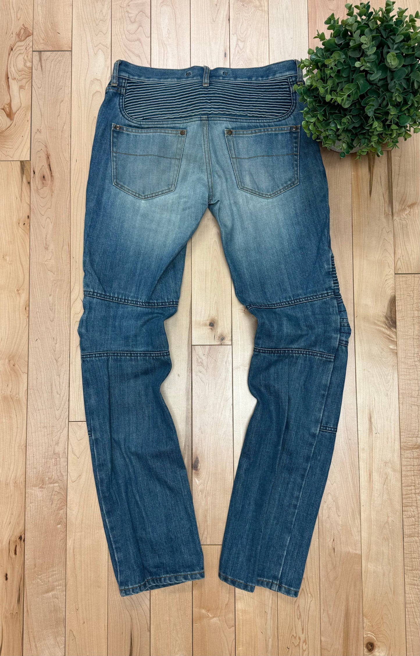 Mihara Yasuhiro Light Wash Blue Biker Denim