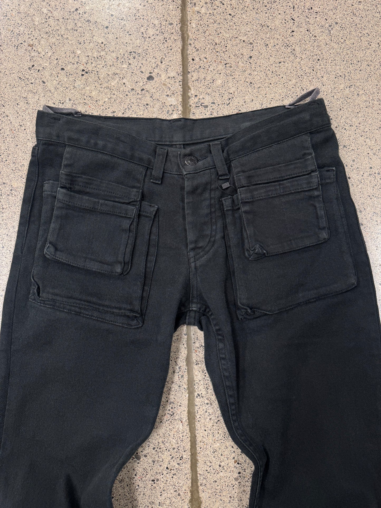 AW2003 Helmut Lang ‘Tool Pocket’ Flared Low Rise Denim