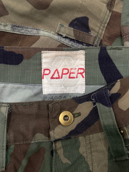 20472011 Reconstructed ‘Paper Doll’ Camo Cargo Pants